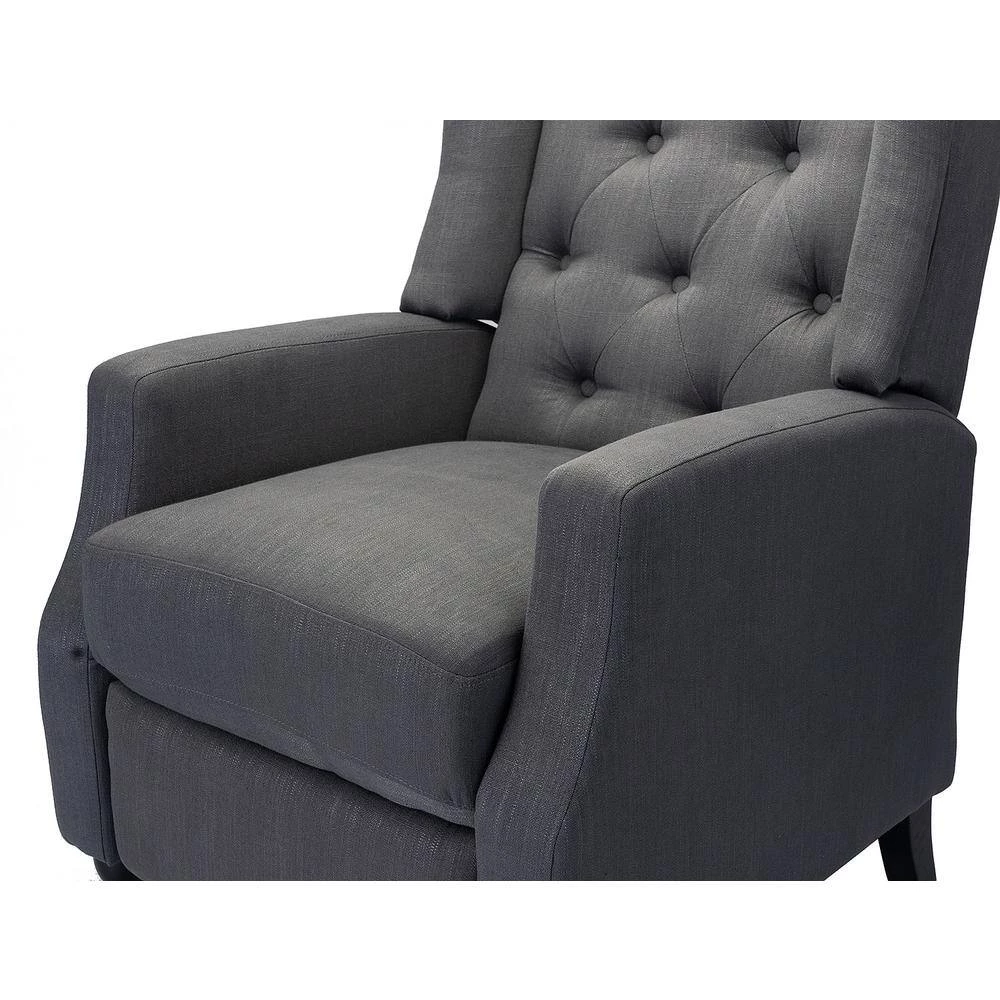 Carina Grey Manual Recliner with Tufted Back (Set of 2) by JAYDEN CREATION 5 Carina Grey Manual Recliner with Tufted Back (Set of 2) by JAYDEN CREATION - Image 5