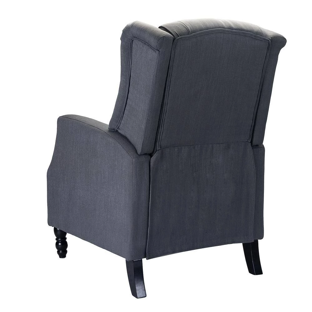 Carina Grey Manual Recliner with Tufted Back (Set of 2) by JAYDEN CREATION 3 Carina Grey Manual Recliner with Tufted Back (Set of 2) by JAYDEN CREATION - Image 3