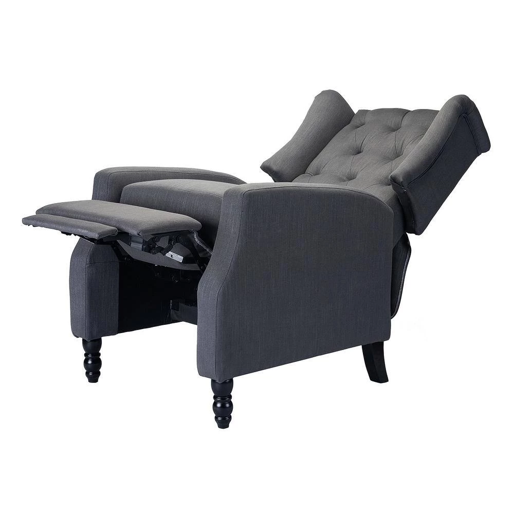 Carina Grey Manual Recliner with Tufted Back (Set of 2) by JAYDEN CREATION 2 Carina Grey Manual Recliner with Tufted Back (Set of 2) by JAYDEN CREATION - Image 2