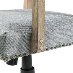 Romilda Grey Swivel Task Chair with Nailhead Trim by JAYDEN CREATION 16 Romilda Grey Swivel Task Chair with Nailhead Trim by JAYDEN CREATION -JAYDEN CREATION Sales grey jayden creation task chairs ofm0163 grey 44 1000