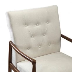 Leon Ivory ArmChair with Button Tufted by JAYDEN CREATION -JAYDEN CREATION Sales ivory jayden creation accent chairs chaf0332 ivory 1f 1000