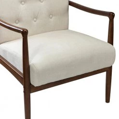 Leon Ivory ArmChair with Button Tufted by JAYDEN CREATION -JAYDEN CREATION Sales ivory jayden creation accent chairs chaf0332 ivory 4f 1000