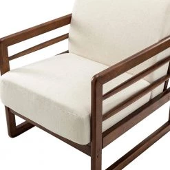 Daphne Ivory ArmChair with Solid Wood Legs by JAYDEN CREATION -JAYDEN CREATION Sales ivory jayden creation accent chairs chaf0339 ivory 4f 1000