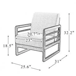 Daphne Ivory ArmChair with Solid Wood Legs by JAYDEN CREATION -JAYDEN CREATION Sales ivory jayden creation accent chairs chaf0339 ivory 76 1000