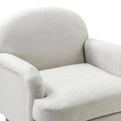 Yadira Ivory ArmChair with Turned Leg by JAYDEN CREATION -JAYDEN CREATION Sales ivory jayden creation accent chairs chdt0319 ivory 1f 1000