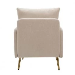 Magnesia Ivory Armchair with Metal Legs (Set of 2) by JAYDEN CREATION 12 Magnesia Ivory Armchair with Metal Legs (Set of 2) by JAYDEN CREATION -JAYDEN CREATION Sales ivory jayden creation accent chairs chhq0414 ivory s2 66 1000