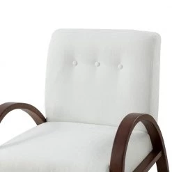 Byblis Ivory Armchair with with Button-tufted Set of 2 by JAYDEN CREATION -JAYDEN CREATION Sales ivory jayden creation accent chairs chjk0545 ivory s2 44 1000