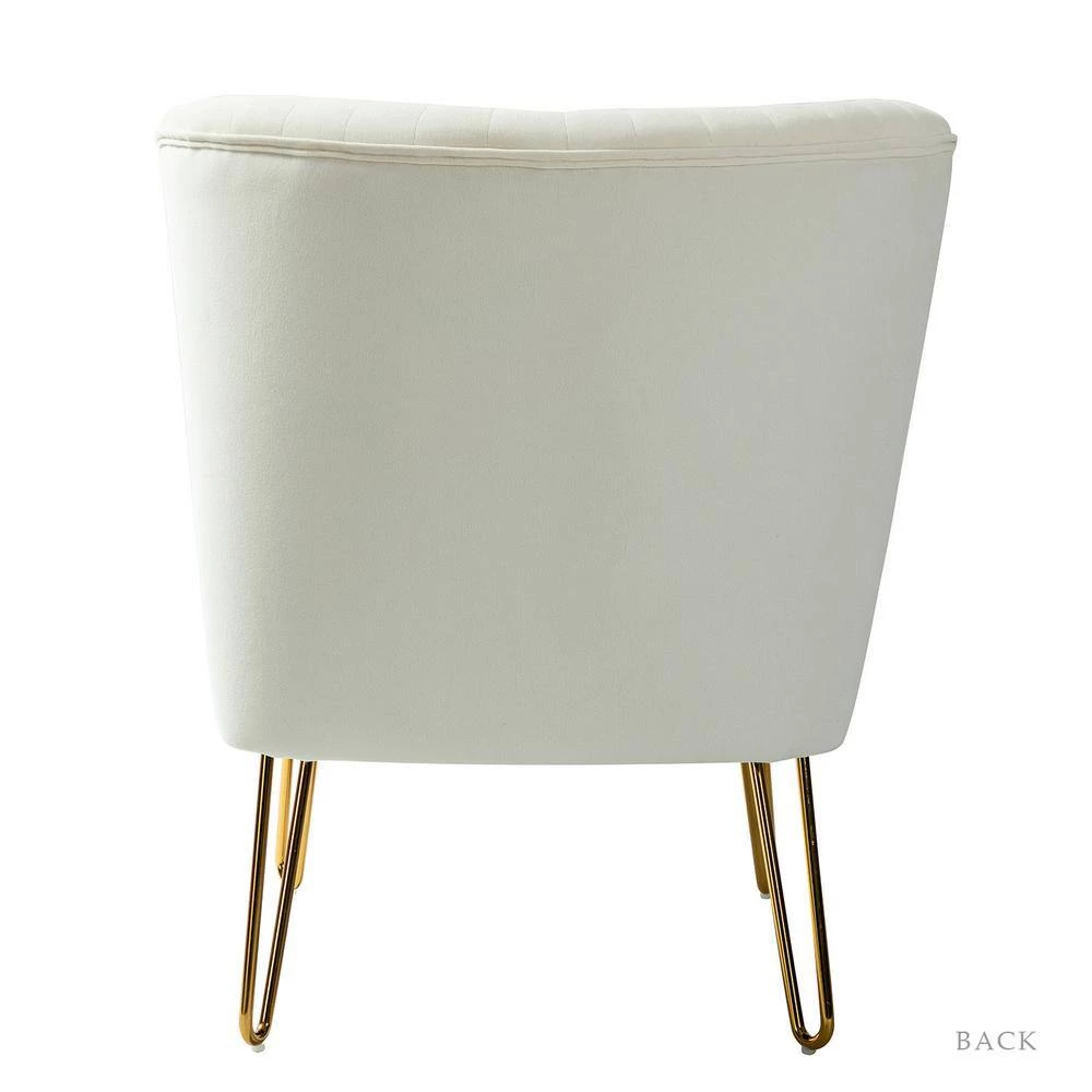 Alonzo Ivory Side Chair with Tufted Back by JAYDEN CREATION 4 Alonzo Ivory Side Chair with Tufted Back by JAYDEN CREATION - Image 4