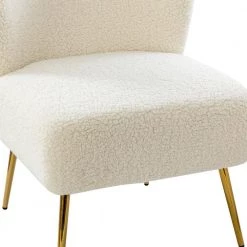 Gabriel Upholstered Ivory Side Chair with Metal Legs by JAYDEN CREATION 14 Gabriel Upholstered Ivory Side Chair with Metal Legs by JAYDEN CREATION -JAYDEN CREATION Sales ivory jayden creation accent chairs chm0381 ivory 4f 1000