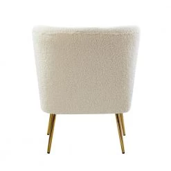 Gabriel Upholstered Ivory Side Chair with Metal Legs by JAYDEN CREATION 12 Gabriel Upholstered Ivory Side Chair with Metal Legs by JAYDEN CREATION -JAYDEN CREATION Sales ivory jayden creation accent chairs chm0381 ivory 66 1000