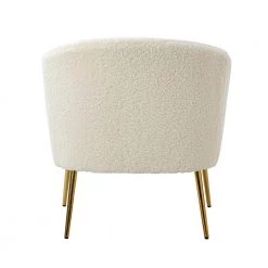 Bolzano Ivory Barrel Chair with Metal Legs by JAYDEN CREATION -JAYDEN CREATION Sales ivory jayden creation accent chairs chm0403 ivory 66 1000