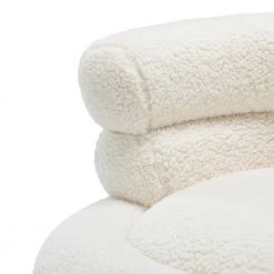 Virbius Ivory Barrel Chair with Metal Legs by JAYDEN CREATION -JAYDEN CREATION Sales ivory jayden creation accent chairs chm0459 ivory 44 1000