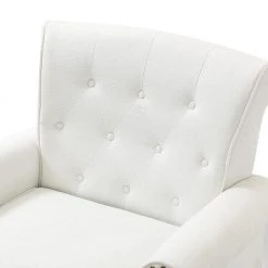 Aegina Ivory Armchair with Nailhead Trim by JAYDEN CREATION -JAYDEN CREATION Sales ivory jayden creation accent chairs chm0528 ivory 1f 1000