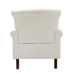 Aegina Ivory Armchair with Nailhead Trim by JAYDEN CREATION -JAYDEN CREATION Sales ivory jayden creation accent chairs chm0528 ivory 66 1000