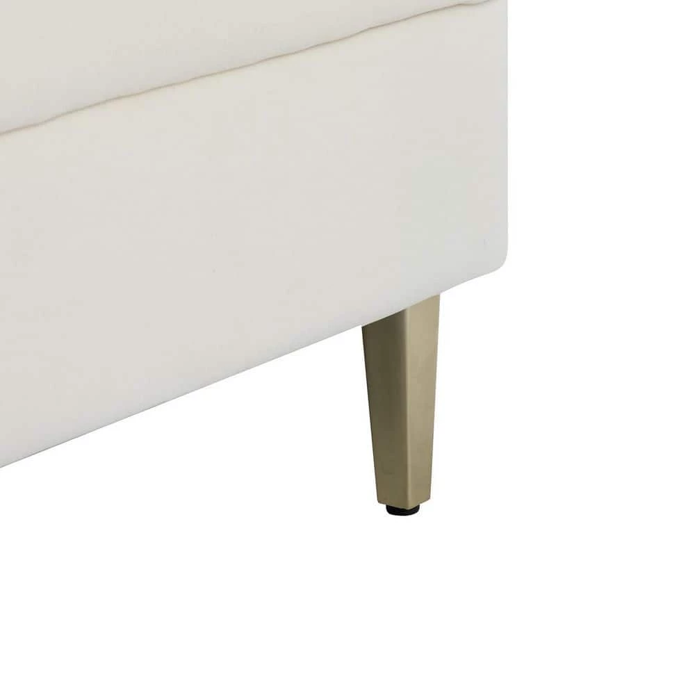 Maya Ivory Barrel Chair with Metal Legs (Set of 2) by JAYDEN CREATION 8 Maya Ivory Barrel Chair with Metal Legs (Set of 2) by JAYDEN CREATION - Image 8