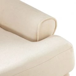Bastien Ivory Armchair with Wooden Legs by JAYDEN CREATION -JAYDEN CREATION Sales ivory jayden creation accent chairs chm0606 ivory 44 1000