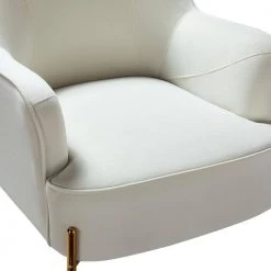 Nora Ivory Gold Legs Accent Chair by JAYDEN CREATION -JAYDEN CREATION Sales ivory jayden creation accent chairs chm6154a ivory 4f 1000