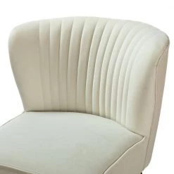 Monica Ivory GoLd Legs Velvet Side Chair by JAYDEN CREATION -JAYDEN CREATION Sales ivory jayden creation accent chairs chmjm002 ivory 4f 1000