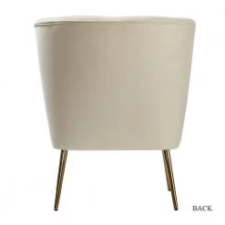 Monica Ivory GoLd Legs Velvet Side Chair by JAYDEN CREATION -JAYDEN CREATION Sales ivory jayden creation accent chairs chmjm002 ivory 66 1000