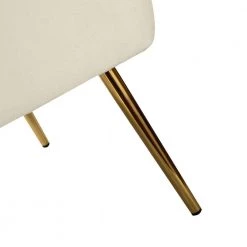 Monica Ivory GoLd Legs Velvet Side Chair by JAYDEN CREATION -JAYDEN CREATION Sales ivory jayden creation accent chairs chmjm002 ivory fa 1000