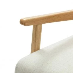 Isse Ivory Armchair with Solid Wood Legs by JAYDEN CREATION -JAYDEN CREATION Sales ivory jayden creation accent chairs chs0554 ivory 44 1000