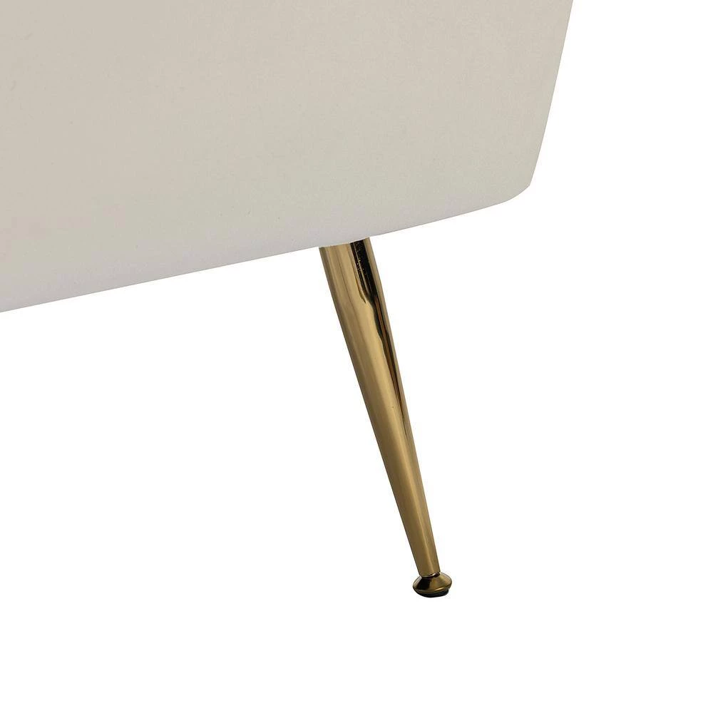 Mδ nico Contemporary and Classic Ivory Armchair with Metal (Set of 2) by JAYDEN CREATION 8 Mδ nico Contemporary and Classic Ivory Armchair with Metal (Set of 2) by JAYDEN CREATION - Image 8