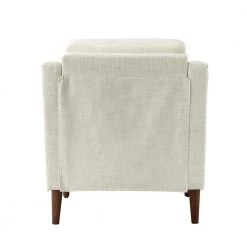 Celio Ivory Armchair with Wooden Legs (Set of 2) by JAYDEN CREATION -JAYDEN CREATION Sales ivory jayden creation accent chairs chwh0599 ivory s2 66 1000