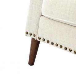 Celio Ivory Armchair with Wooden Legs (Set of 2) by JAYDEN CREATION -JAYDEN CREATION Sales ivory jayden creation accent chairs chwh0599 ivory s2 fa 1000