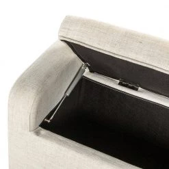 Christoph Ivory Upholstered Flip Top Storage Bench with Storage Space 46.2 in. W x 16.5 in. D x 21.7 in. H by JAYDEN CREATION -JAYDEN CREATION Sales ivory jayden creation bedroom benches beoy0568 ivory 44 1000