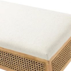 Leucas 43.5 in. W x 16 in. D x 17.2 in. H Ivory Bench with Storage by JAYDEN CREATION -JAYDEN CREATION Sales ivory jayden creation bedroom benches bes0480 ivory 4f 1000