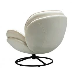 Leonor Ivory Swivel Lounge Chair and Ottoman with Swivel Metal Base by JAYDEN CREATION -JAYDEN CREATION Sales ivory jayden creation chaise lounges chwx0252 ivory c3 1000
