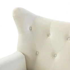 Esteban 50 in. Tufted Wingback Ivory Loveseat with Metal Legs by JAYDEN CREATION -JAYDEN CREATION Sales ivory jayden creation sofas couches sfdt0272 ivory 44 1000
