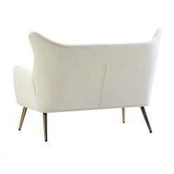 Esteban 50 in. Tufted Wingback Ivory Loveseat with Metal Legs by JAYDEN CREATION -JAYDEN CREATION Sales ivory jayden creation sofas couches sfdt0272 ivory c3 1000