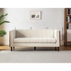 Nedymnus 75 in. Ivory Sofa with Removable Seat Cushions by JAYDEN CREATION 19 Nedymnus 75 in. Ivory Sofa with Removable Seat Cushions by JAYDEN CREATION -JAYDEN CREATION Sales ivory jayden creation sofas couches sfyjh0443 ivory a b 31 1000
