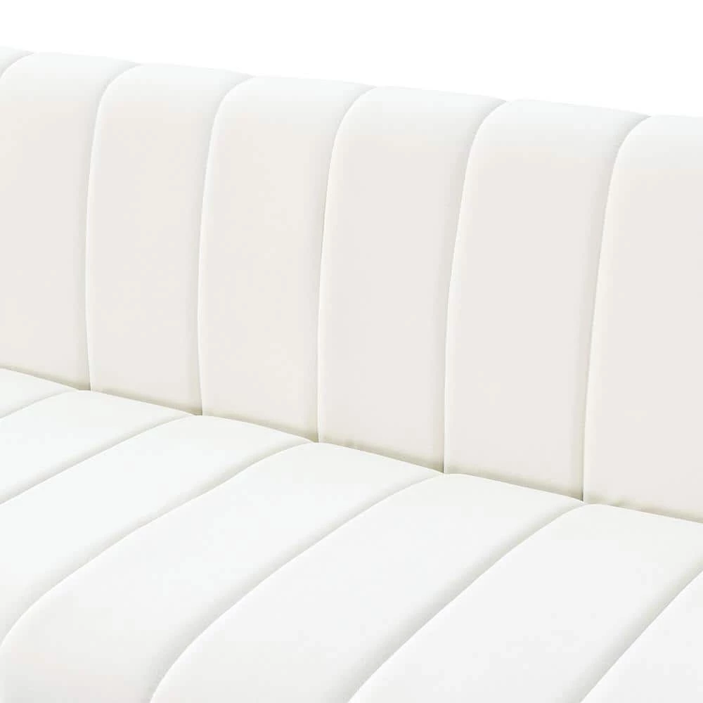Nedymnus 75 in. Ivory Sofa with Removable Seat Cushions by JAYDEN CREATION 5 Nedymnus 75 in. Ivory Sofa with Removable Seat Cushions by JAYDEN CREATION - Image 5
