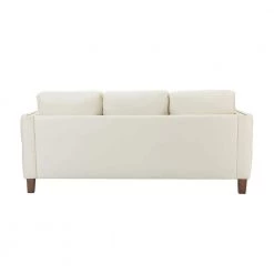 P1 a cido 81.5 in. Vegan Rectangle Ivory Leather Sofa with Nailhead Trim by JAYDEN CREATION -JAYDEN CREATION Sales ivory jayden creation sofas couches sfyjh0570 ivory a b 66 1000