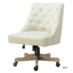 Jovita Ivory Swivel Task Chair by JAYDEN CREATION