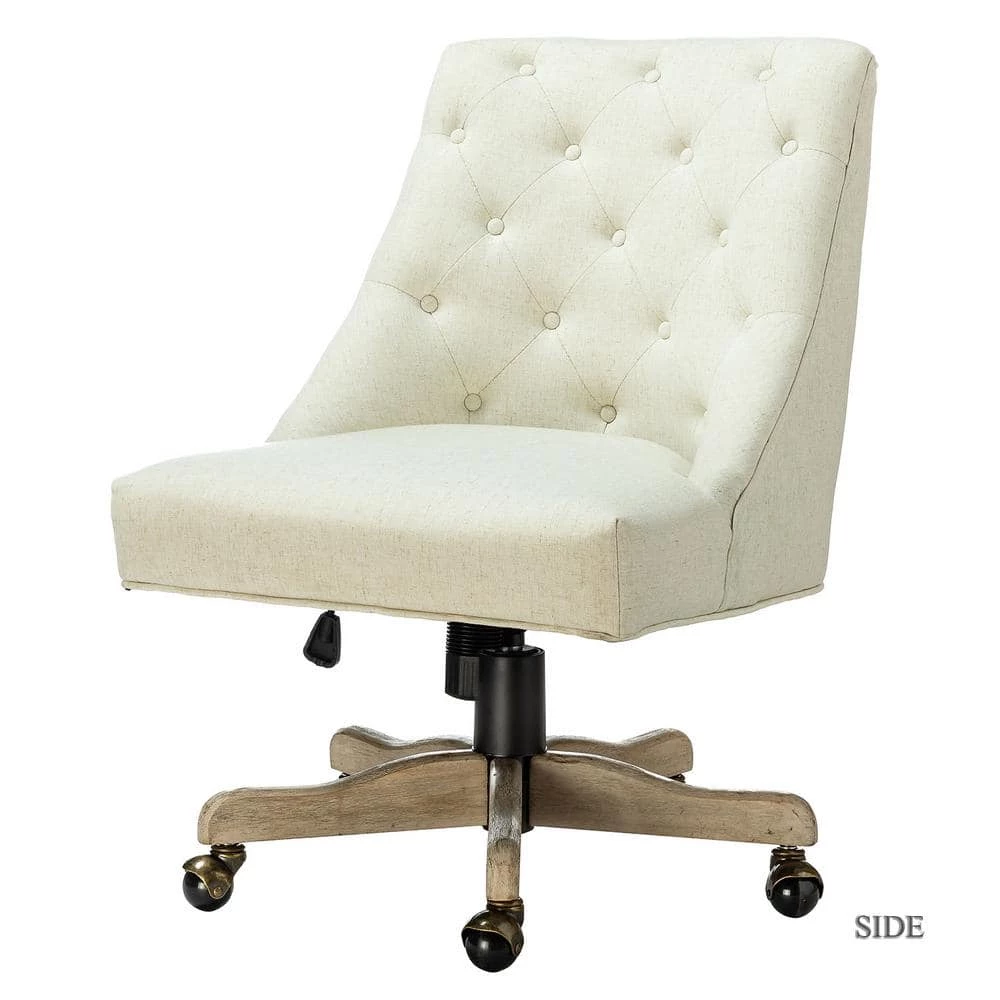 Jovita Ivory Swivel Task Chair by JAYDEN CREATION 1 Jovita Ivory Swivel Task Chair by JAYDEN CREATION