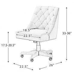 Jovita Ivory Swivel Task Chair by JAYDEN CREATION 19 Jovita Ivory Swivel Task Chair by JAYDEN CREATION -JAYDEN CREATION Sales ivory jayden creation task chairs ofm0021 ivory 76 1000