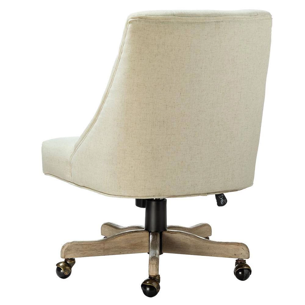 Jovita Ivory Swivel Task Chair by JAYDEN CREATION 4 Jovita Ivory Swivel Task Chair by JAYDEN CREATION - Image 4