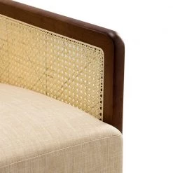 Deiphobus Linen Armchair with Rattan Design by JAYDEN CREATION -JAYDEN CREATION Sales linen jayden creation accent chairs chaf0418 linen 44 1000