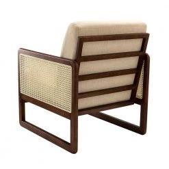 Deiphobus Linen Armchair with Rattan Design by JAYDEN CREATION -JAYDEN CREATION Sales linen jayden creation accent chairs chaf0418 linen c3 1000