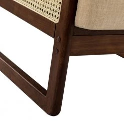 Deiphobus Linen Armchair with Rattan Design by JAYDEN CREATION -JAYDEN CREATION Sales linen jayden creation accent chairs chaf0418 linen fa 1000