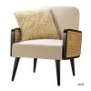 Elva Linen Rattan Armchair by JAYDEN CREATION