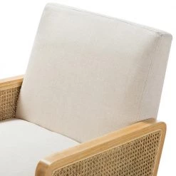 Delphine Linen Cane Accent Chair (Set of 2) by JAYDEN CREATION -JAYDEN CREATION Sales linen jayden creation accent chairs hm18223 linen s2 4f 1000