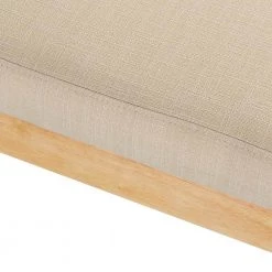 Berline Linen Bench with Solid Wood Legs by JAYDEN CREATION -JAYDEN CREATION Sales linen jayden creation ottomans bes0582 linen 1f 1000