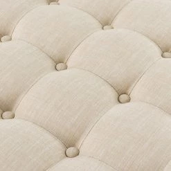 Enipeus 36" Wide Tufted Round Cocktail Linen Ottoman with Storage by JAYDEN CREATION -JAYDEN CREATION Sales linen jayden creation ottomans ots0476 linen 44 1000
