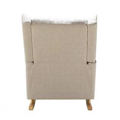 Andres Linen Rocking Chair with Solid Wooden legs by JAYDEN CREATION -JAYDEN CREATION Sales linen jayden creation rockers gliders ottomans rkdt0245 linen 66 1000