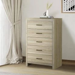 Piera 5-Drawer 32 in. W x 17 in. D x 50 in. H Maple Chest of Drawers by JAYDEN CREATION -JAYDEN CREATION Sales maple jayden creation chest of drawers scsj0398 maple 31 1000