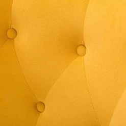 Jacob Golden Leg Mustard Wingback Chair with Tufted Back (Set of 2) by JAYDEN CREATION -JAYDEN CREATION Sales mustard jayden creation accent chairs chdt0103 mustard s2 44 1000